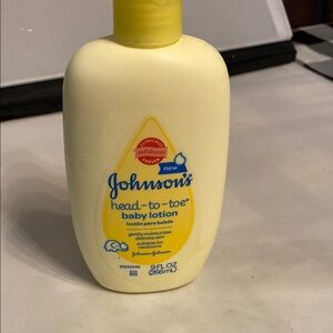 Yellow Baby Lotion Johnson and Johnson